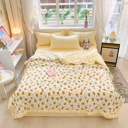 91家纺网 家纺一手货源 找家纺 （总）U被 2025新款水洗双层纱夏凉被子被芯