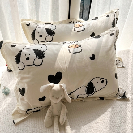 91家纺网 家纺一手货源 找家纺 （总）百寐 2024新款全棉碎花卡通信封开口宜家大枕套