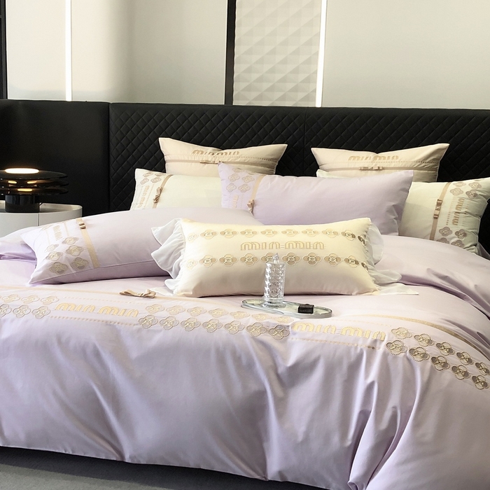 91家纺网 家纺一手货源 找家纺 2024款春夏优雅刺绣—梵雅 梵雅紫