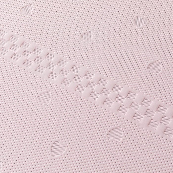 91家纺网 家纺一手货源 找家纺 （总）青雅席业 2025新款爱心PE材质凉感丝豆豆席小清新素色无印风凉席