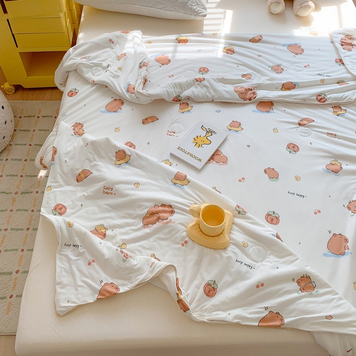 91家纺网 家纺一手货源 找家纺 （总）澳萝拉 2024新款A类针织印花夏被