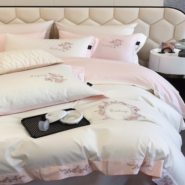 91家纺网 家纺一手货源 找家纺 2024春夏优雅刺绣— 莎莉 莎莉白