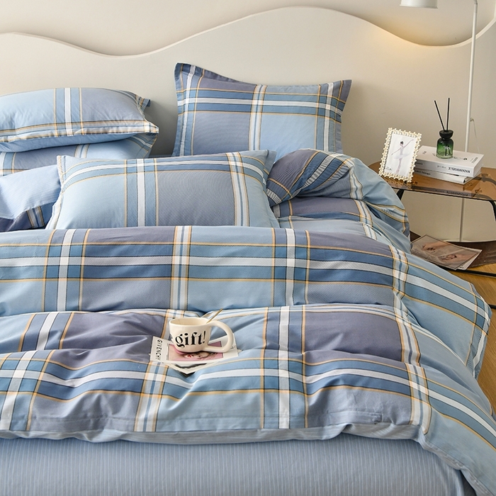 91家纺网 家纺一手货源 找家纺 珂博家纺 2024新款轻柔感全棉印花纯棉四件套 月光岩石