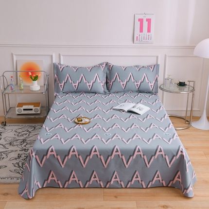 91家纺网 家纺一手货源 找家纺 （总）仟网汇 2024新款全棉翠竹棉老粗布凉席三件套单床笠单床单一字绣