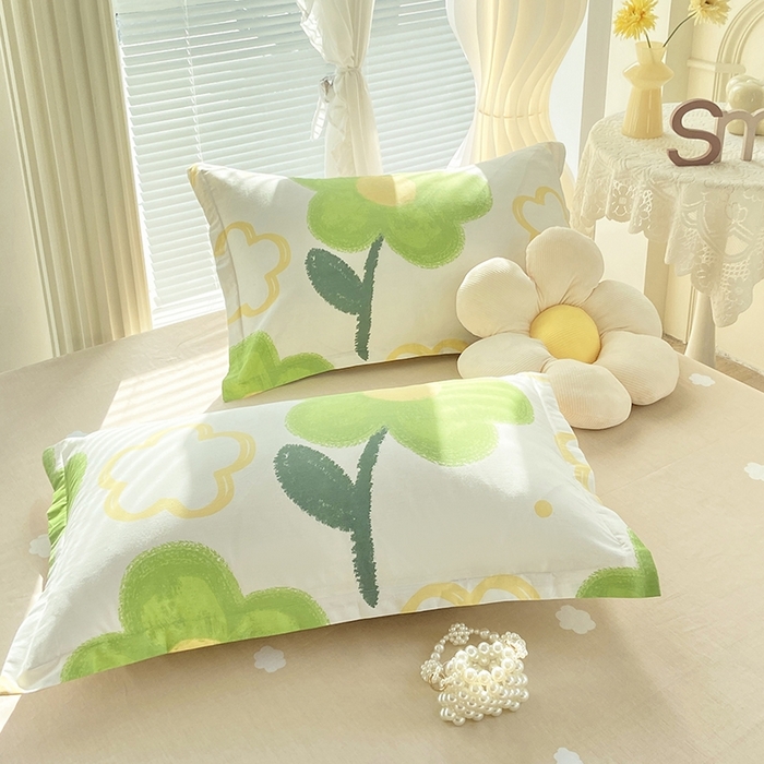 91家纺网 家纺一手货源 找家纺 珂博家纺 2024新款轻柔感全棉印花单全棉被套 春色满园