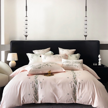 91家纺网 家纺一手货源 找家纺 （总）卡姿 2024春夏优雅刺绣—微风铃兰