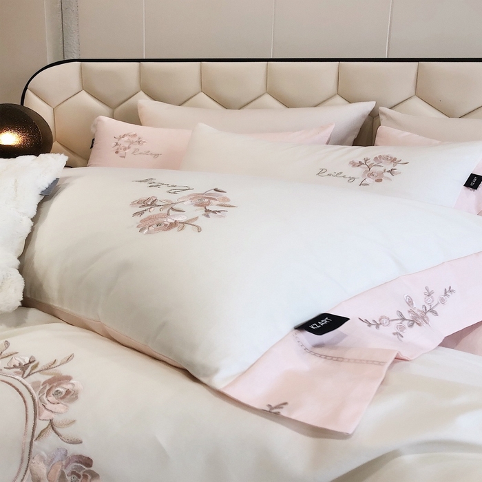 91家纺网 家纺一手货源 找家纺 2024春夏优雅刺绣— 莎莉 莎莉白