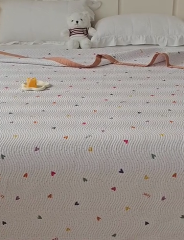 91家纺网 家纺一手货源 找家纺 OL家纺 2024新款单品天丝双面直角床盖 七彩星空