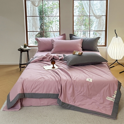 91家纺网 家纺一手货源 找家纺 （总）U被 2025新款水洗棉麻夏凉被-实拍图