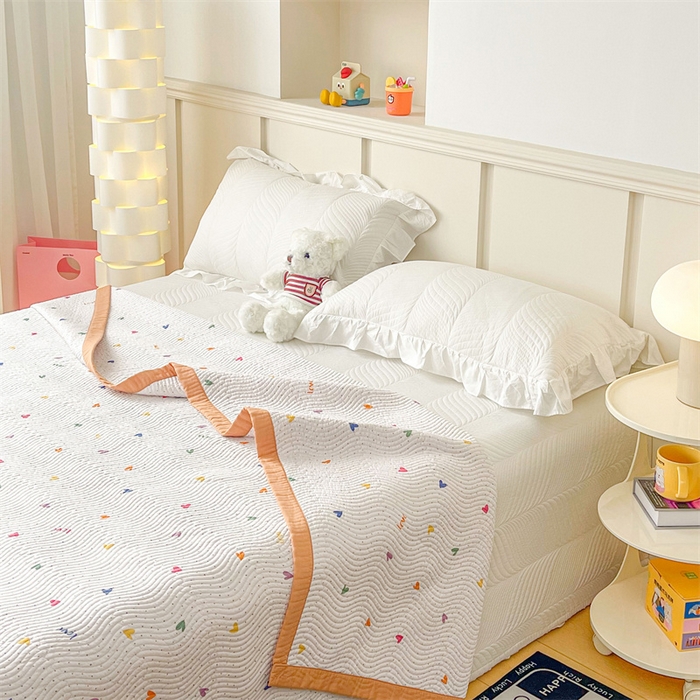 91家纺网 家纺一手货源 找家纺 OL家纺 2024新款单品天丝双面直角床盖 七彩星空