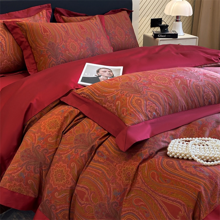 91家纺网 家纺一手货源 找家纺 蓝米卡夫 2024新品-A类100支全棉活性数码拼角款-艾芙琳系列 奥克兰