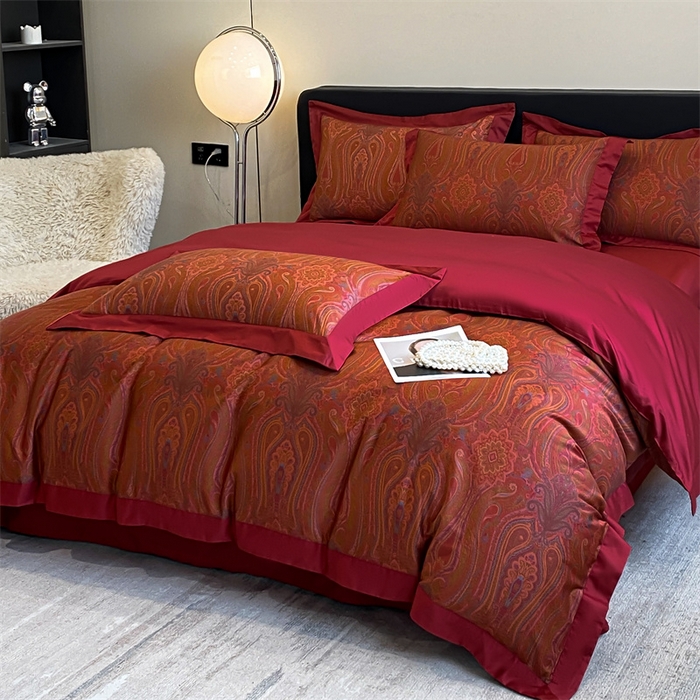 91家纺网 家纺一手货源 找家纺 蓝米卡夫 2024新品-A类100支全棉活性数码拼角款-艾芙琳系列 奥克兰