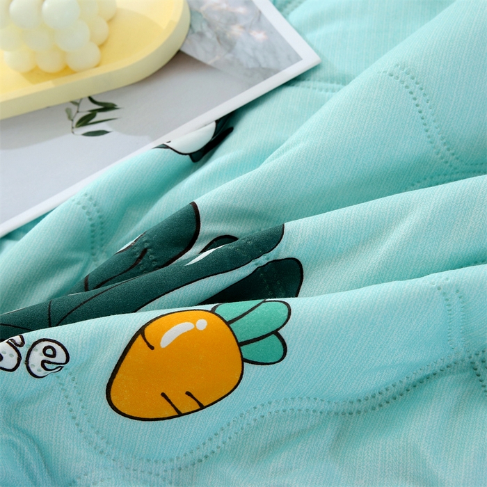 91家纺网 家纺一手货源 找家纺 爱派 2024直播爆款印花水洗棉夏被夏凉被空调被被子被芯 快乐生活