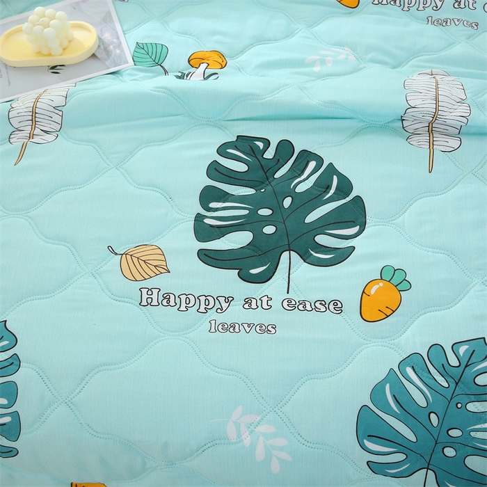 91家纺网 家纺一手货源 找家纺 爱派 2024直播爆款印花水洗棉夏被夏凉被空调被被子被芯 快乐生活