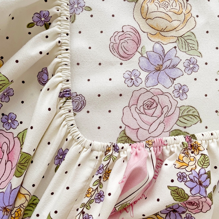 91家纺网 家纺一手货源 找家纺 好亿来家纺 2025新款亲肤磨毛单层床笠 晨慕间