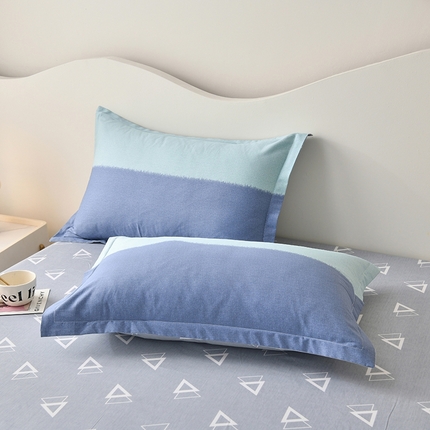 珂博家纺 2024新款轻柔感全棉印花单品四件套系列-单枕套 青山如黛