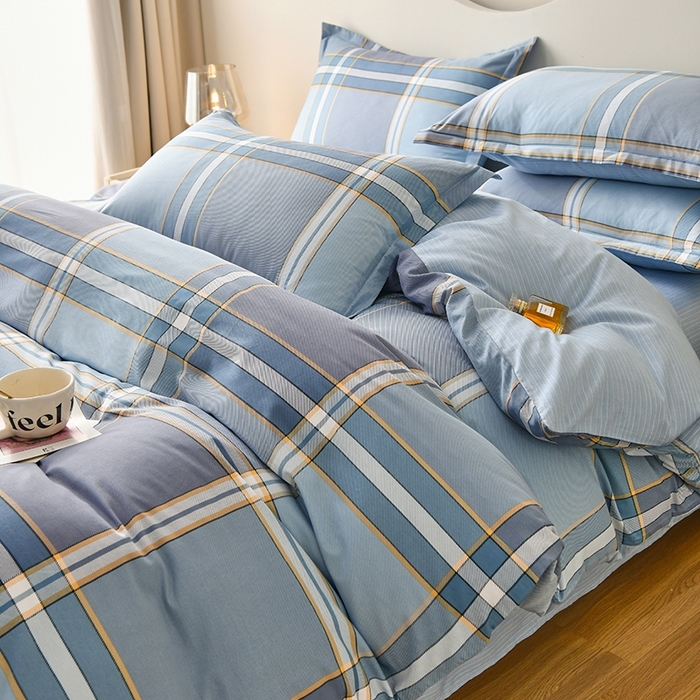 91家纺网 家纺一手货源 找家纺 珂博家纺 2024新款轻柔感全棉印花纯棉四件套 月光岩石