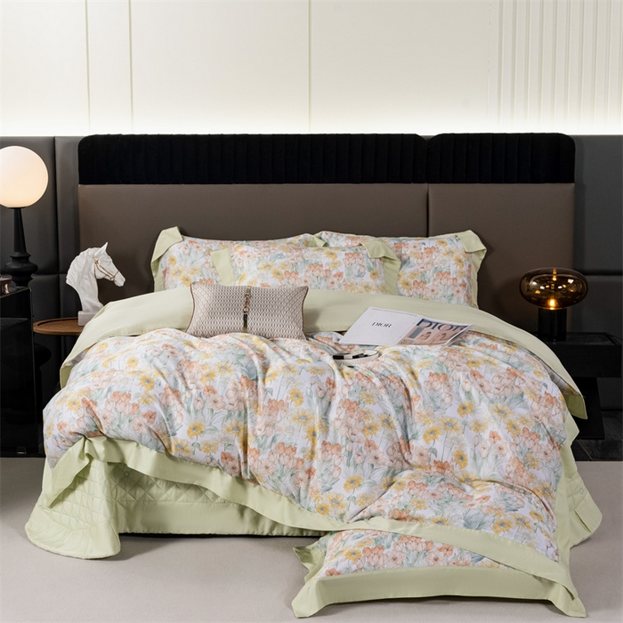 91家纺网 家纺一手货源 找家纺 OL家纺 2024新款天丝四件套 童梦森林