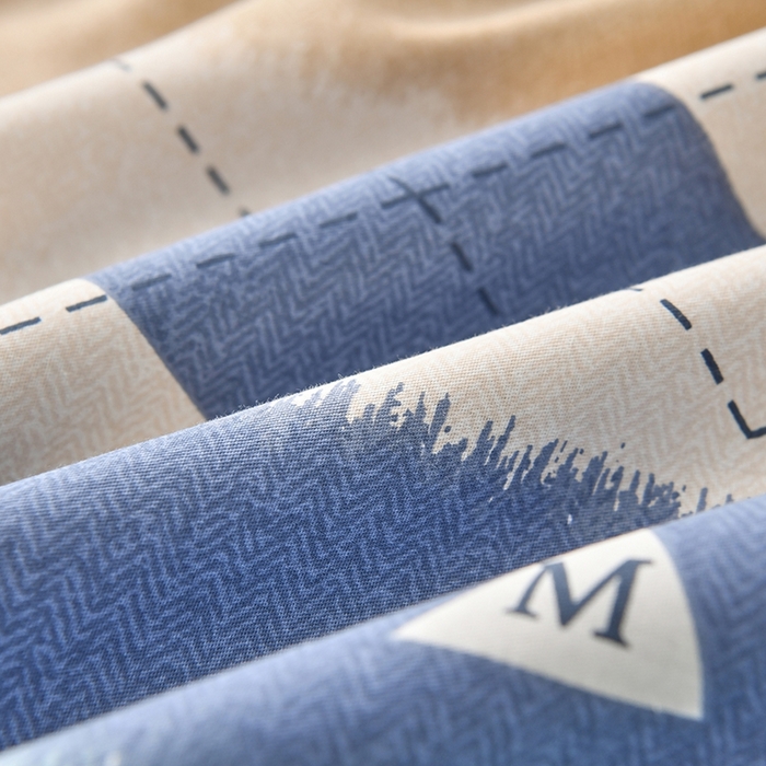 91家纺网 家纺一手货源 找家纺 珂博家纺 2024新款轻柔感全棉印花纯棉四件套 青山如黛