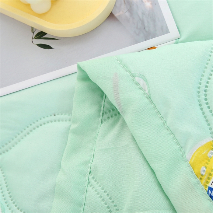 91家纺网 家纺一手货源 找家纺 爱派 2024直播爆款印花水洗棉夏被夏凉被空调被被子被芯 夏日柠檬