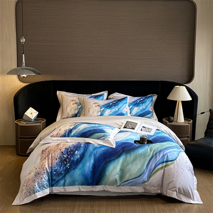 蓝米卡夫 2024新品-A类100支高端数码拼角款-辉煌系列 南浔