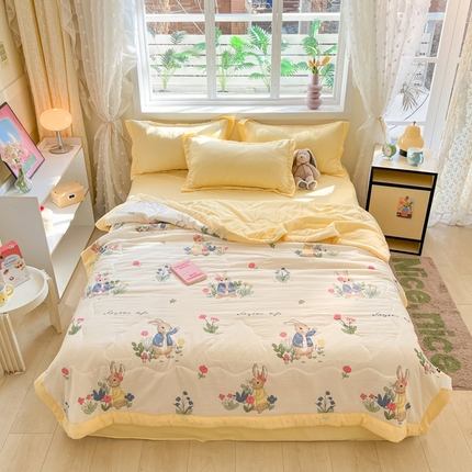 91家纺网 家纺一手货源 找家纺 （总）U被 2025新款水洗双层纱夏凉被子被芯