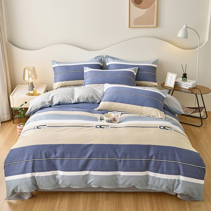 91家纺网 家纺一手货源 找家纺 珂博家纺 2024新款轻柔感全棉印花纯棉四件套 永恒之夜