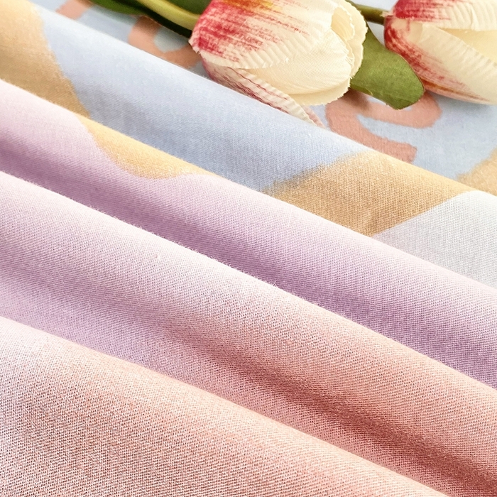 91家纺网 家纺一手货源 找家纺 珂博家纺 2024新款轻柔感全棉印花单品四件套系列-单床单单床笠 花晨月夕