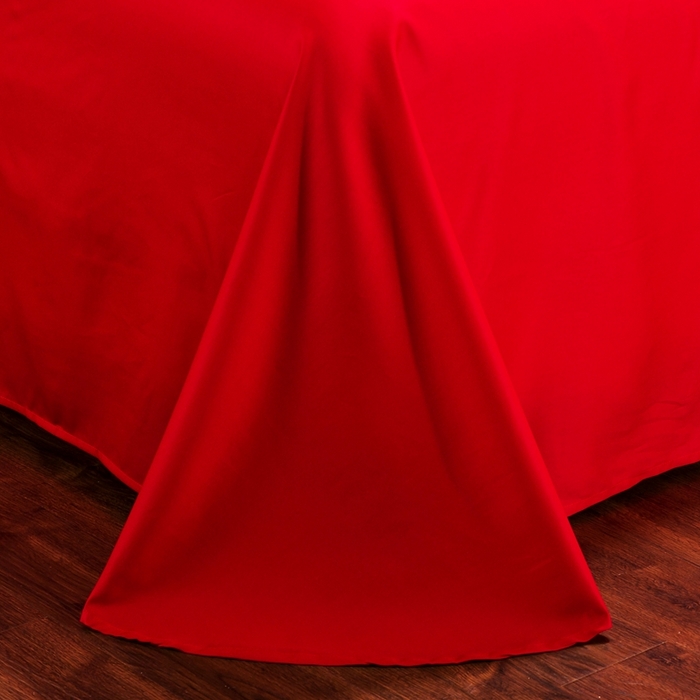 91家纺网 家纺一手货源 找家纺 慕她家纺 2025新款磨毛婚庆四件套结婚刺绣花床品六喜庆 盛世龙凤