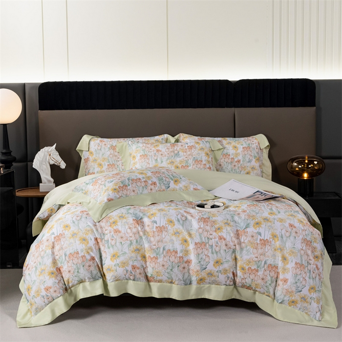 91家纺网 家纺一手货源 找家纺 OL家纺 2024新款天丝四件套 童梦森林