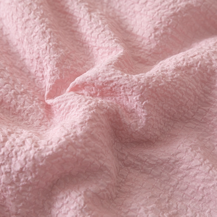 91家纺网 家纺一手货源 找家纺 梦初语 2024新款泡泡棉解压小气囊夏被 粉色