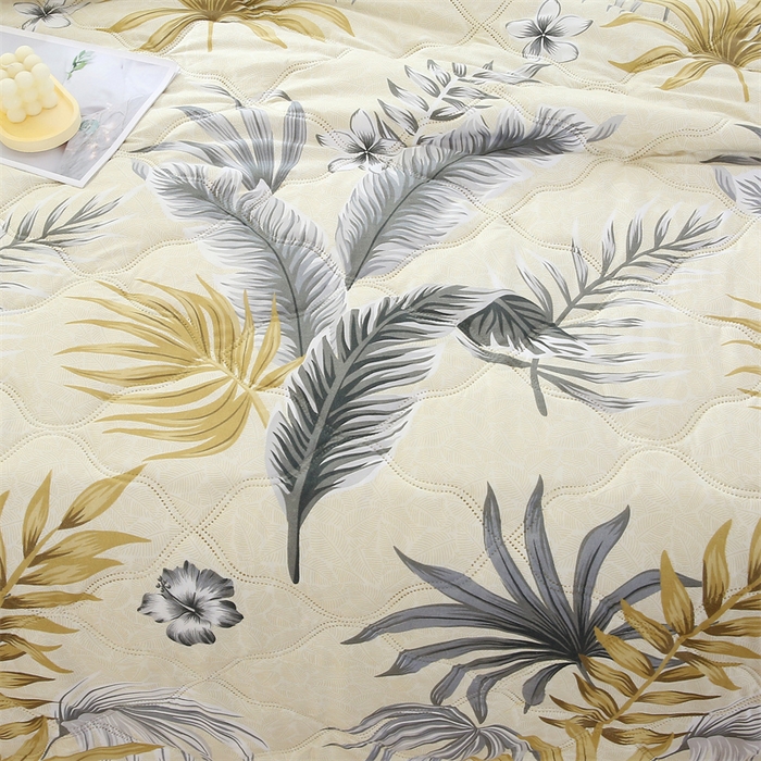 91家纺网 家纺一手货源 找家纺 爱派 2024直播爆款印花水洗棉夏被夏凉被空调被被子被芯 丛林密语