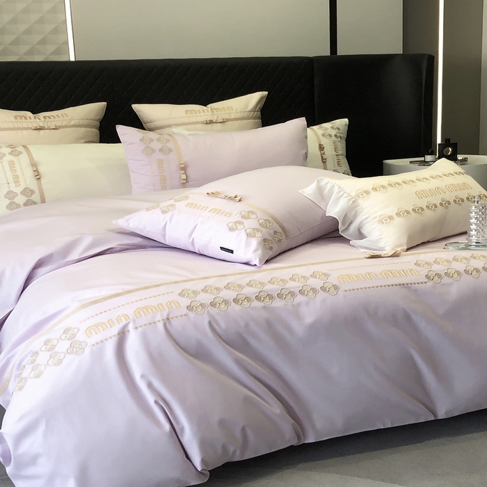 91家纺网 家纺一手货源 找家纺 2024款春夏优雅刺绣—梵雅 梵雅紫