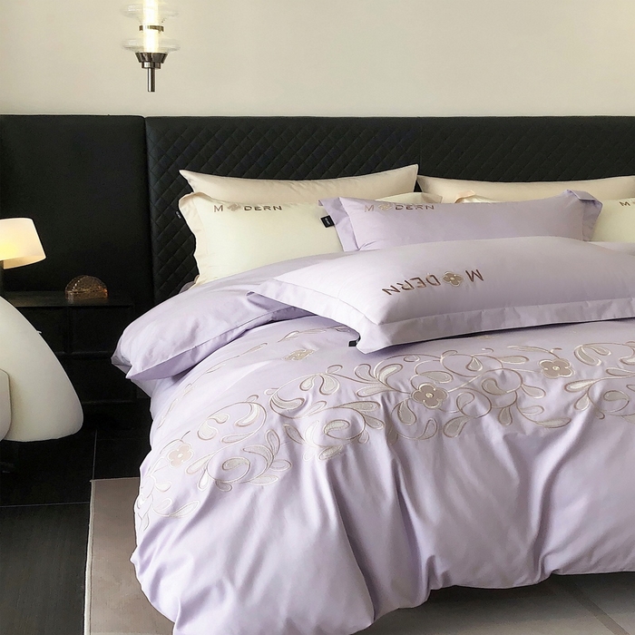 91家纺网 家纺一手货源 找家纺 2024春夏优雅刺绣—阿露莎 阿露莎紫