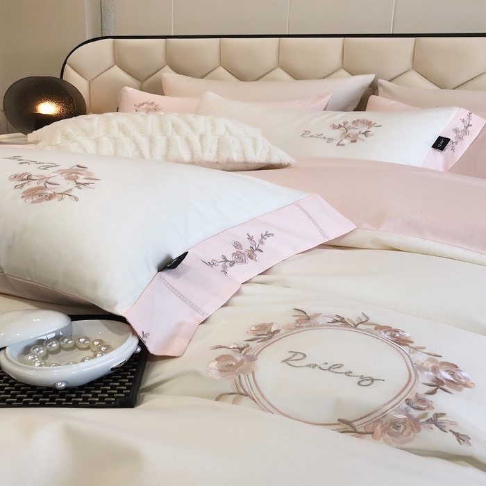 91家纺网 家纺一手货源 找家纺 2024春夏优雅刺绣— 莎莉 莎莉白