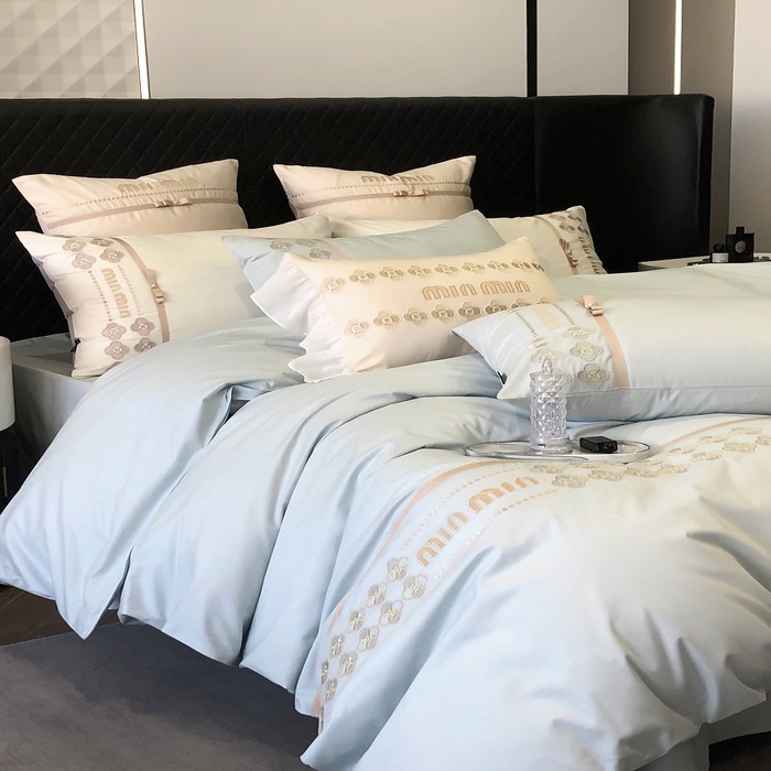 91家纺网 家纺一手货源 找家纺 2024款春夏优雅刺绣—梵雅 梵雅蓝