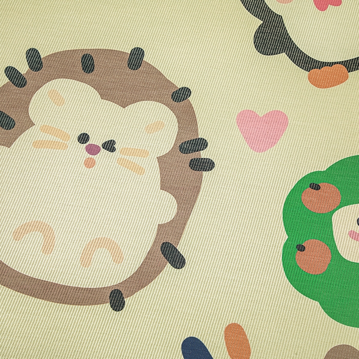 91家纺网 家纺一手货源 找家纺 欣品希家纺 2024新款A类冰丝印花儿童凉席三件套 动物园