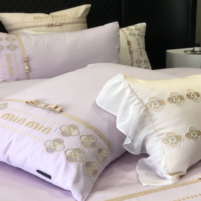 91家纺网 家纺一手货源 找家纺 2024款春夏优雅刺绣—梵雅 梵雅紫