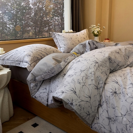 91家纺网 家纺一手货源 找家纺 （总）由丽 2025新款2月全工艺柔棉全棉印花三件套四件套有床笠款