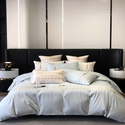 91家纺网 家纺一手货源 找家纺 2024款春夏优雅刺绣—梵雅 梵雅蓝