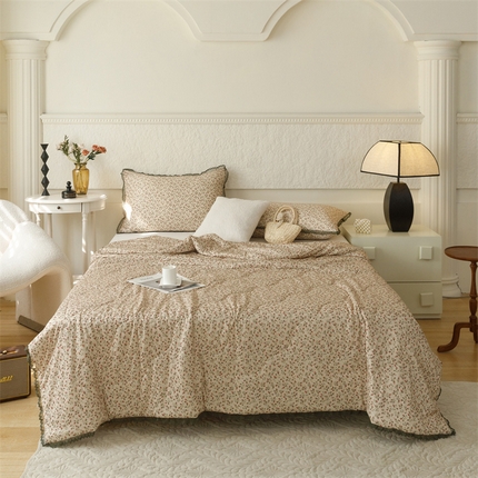 91家纺网 家纺一手货源 找家纺 （总）有货2024新款氨纶凉感丝印花夏被空调被