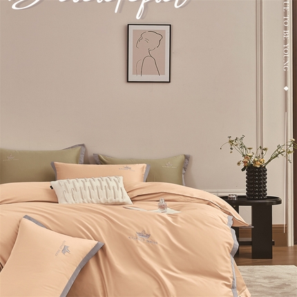 91家纺网 家纺一手货源 找家纺 （总）家维 2025新款60支绣花长绒棉四件套