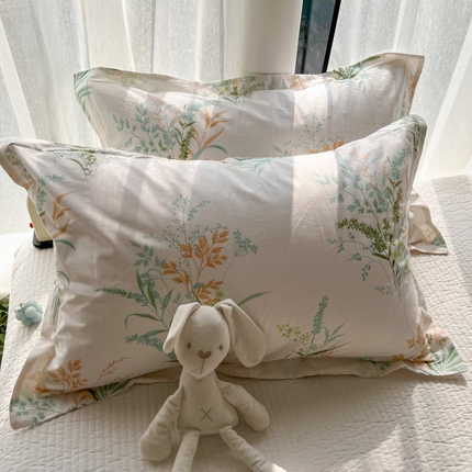 91家纺网 家纺一手货源 找家纺 （总）百寐 2024新款全棉碎花卡通信封开口宜家大枕套