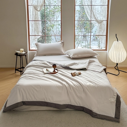 91家纺网 家纺一手货源 找家纺 （总）U被 2025新款水洗棉麻夏凉被-实拍图