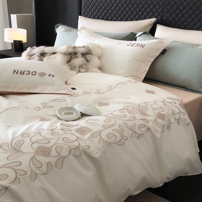 91家纺网 家纺一手货源 找家纺 2024春夏优雅刺绣—阿露莎 阿露莎白