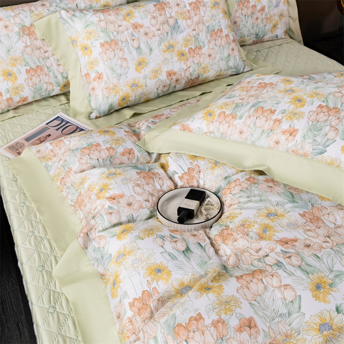 91家纺网 家纺一手货源 找家纺 OL家纺 2024新款天丝四件套 童梦森林