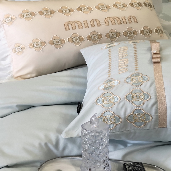 91家纺网 家纺一手货源 找家纺 2024款春夏优雅刺绣—梵雅 梵雅蓝