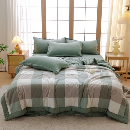 91家纺网 家纺一手货源 找家纺 （总）U被 2025新款水洗无印夏凉被-实拍图