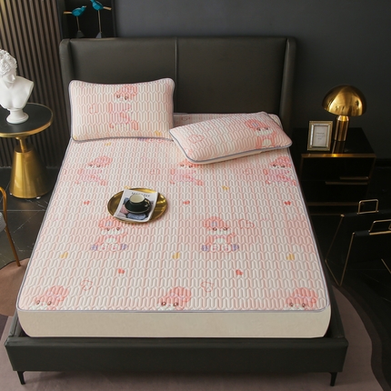 91家纺网 家纺一手货源 找家纺 （总）富馨莱 2024新款乳胶凉席席子正宗0.5厚度