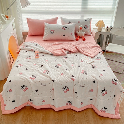 91家纺网 家纺一手货源 找家纺 （总）可思家纺 2024新款A类泡泡纱夏被四件套